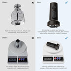 Hibbent Stainless Steels Pull Down Kitchen Faucet Head Replacement, 3 Function Sink Sprayer Head with 15 Adapters, Compatible with Moen, American Standard, Delta, Kohler Faucets, Oil-Rubbed Bronze
