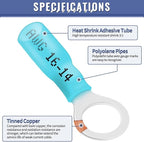 Sopoby Crimping Tool For Heat Shrink Connectors with 300PCS Marine Grade Heat Shrink Wire Connectors - Tinned Red Copper - Electrical Crimping Tool - AWG 22-10 Electrical Ring Fork Spade Splice