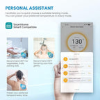 Midea 18KW Electric Tankless Water Heater, Touch Control, Wi-Fi Control, LED Display, Child Mode, 240 Volts with Automatic Power Modulation, On-demand Hot Water, White