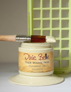 Dixie Belle Paint Company Chalk Finish Furniture Paint - Cucumber Ice (8oz) - Matte Subtle Green Chic Chalk Mineral DIY Furniture Paint