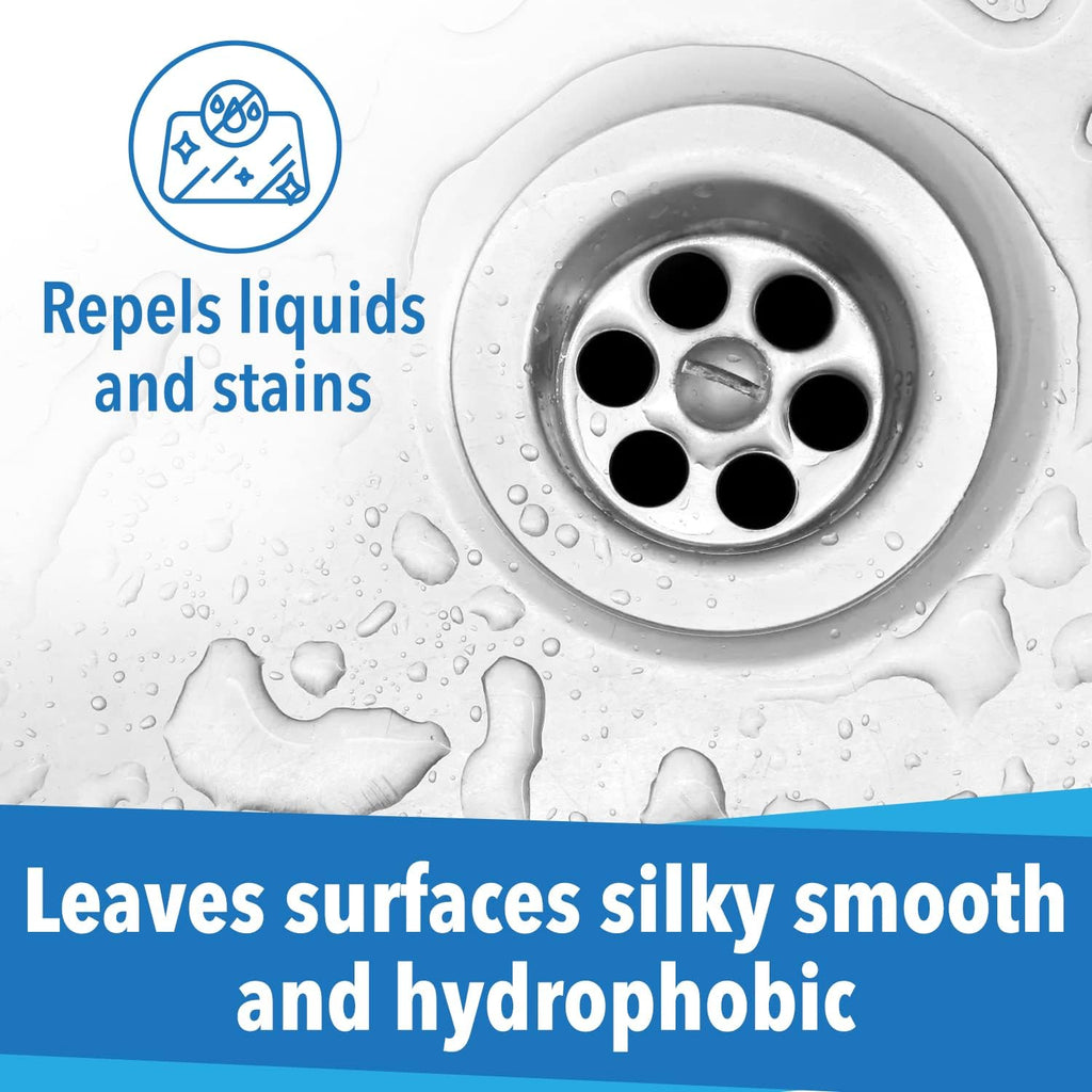 Home Ceramic Coating for Stainless Steel, Glass and Countertops - Seal, Protect & Shine for the Kitchen & Bathroom - Fights Fingerprints, Grime and Stains in Your Life - 8 fl oz - Proof It Works