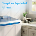 Superday Portable Washing Machine, 17.6lbs Mini Compact Twin Tub Washing Machine Laundry Compact Washer spinner Combo, Portable Washer Dryer Combo for Home/Apartment/Dorms/RV(Blue)