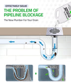 PEQUA INDUSTRIES Main Line Cleaner - Heavy-Duty Main Drain Opener for Drain Pipes, Sewer Lines and Septic Tanks, Dissolves Hairs and Organic Matter, Safe for All Septic Systems (1 Gallon (Pack of 1))