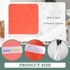 SINLAND Microfiber Dish Cloth for Washing Dishes Dish Rags Best Kitchen Washcloth Cleaning Cloths with Poly Scour Side 5 Color Assorted 7.87inchx7.87inch 10pack