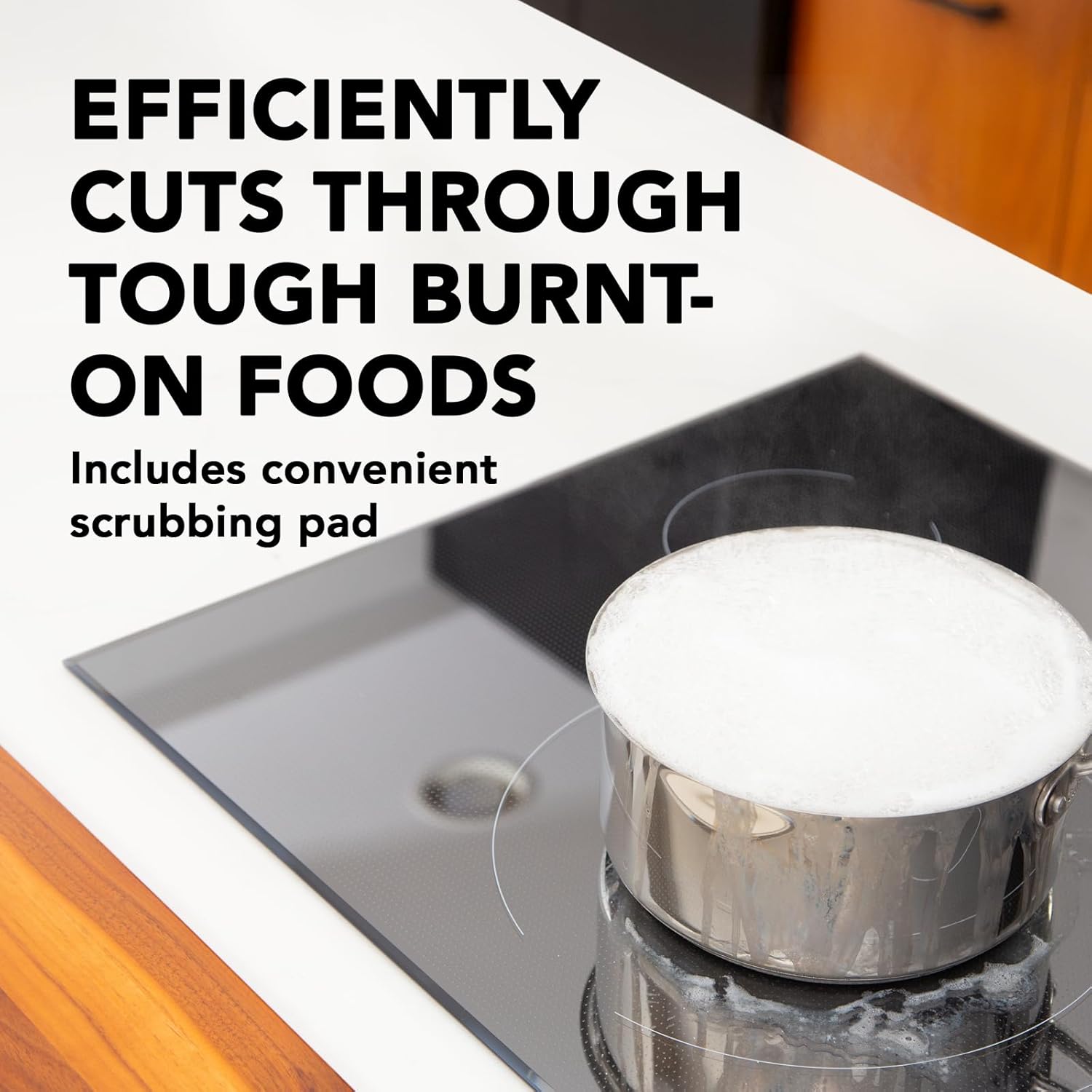 Weiman Cooktop Cleaner Paste, Easily Remove Burned-On Food, Grease and Watermarks, Leaving Your Glass Cook Top Sparkling