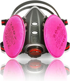 Reusable Half Face and Full Face Gas Mask with Activated Carbon Filter Against Organic Vapor/Dust/Chemical