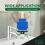 Kerox K35B 35 mm Faucet Cartridge Replacement - Single Lever OEM Faucet Part, Fits American Standard 7038, La Torre & Delta Faucets
