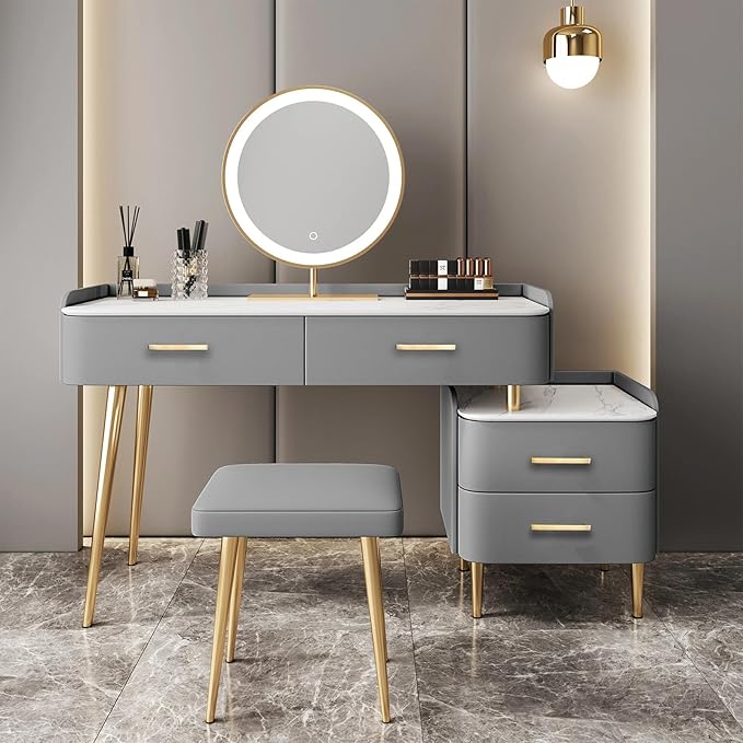 30 Pack Champagne Cabinet Pulls 5 Inch Hole Center Square Champagne Bronze Cabinet Handles Dresser Drawer Handles Stainless Steel Kitchen Handles for Cabinets Kitchen Hardware