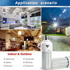 Mafuken 500W Equivalent LED Corn Light Bulb 7500 Lumen Led Bulbs 60W Super Bright 5000K Cool Daylight White E26/E27 Medium Base for Outdoor Indoor Workshop Garage Warehouse Factory Backyard… (A)
