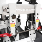 KAKA Industrial Double Column Band Saw 11 Inch Capacity Hydraulic Downfeed Variable Speed Automatic Horizontal Bandsaw for Metal Cutting 220V 3PH TBK-11B