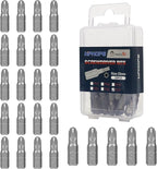 HPHOPE PZ3 Screwdriver Bit Set, Pozi Bits PZ3 1/4" Hexagon Bit (Length: 1", 25 Pack)