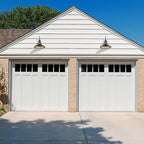 Outdoor Barn Light Fixture Farmhouse Wall Mount Light Gooseneck Wall Sconce Exterior Wall Lighting Fixture Industrial Bronze Finish Lantern for Porch with Gold Interior, 1Pack, RZ004 ORB