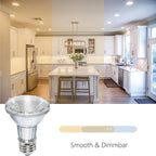 PAR20 Halogen Light Bulbs 6 Pack 120V 50w Dimmable, E26 Medium Base Flood Light Bulbs with 3000k Warm White,High Output Reflector for Kitchen Stove Hood and Range Hood Light Bulb.