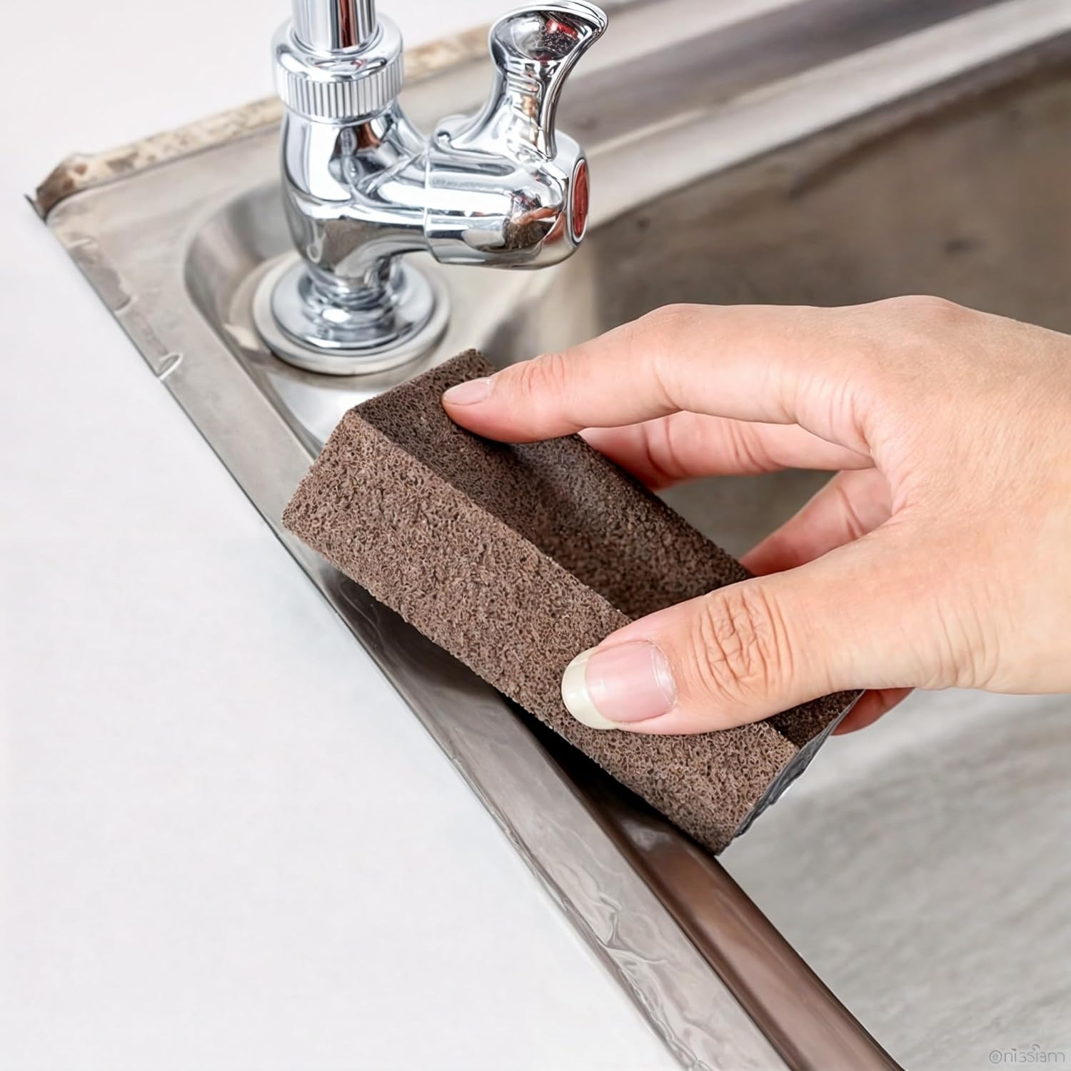 5 Powerful Pot Scrubber Cleaning Sponges, Heavy Duty Kitchen Eraser Scouring Pads, Dishwashing Oven Stove Cleaning Sponges, BBQ Grill Scrubbing Dish Cloths