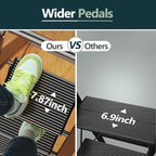 WOA WOA 4 Step Ladder for 10 Feet High Ceiling, Lightweight Foldable Ladder with Non-Slip Wide Pedals, Step Stool with Safe Handrail, Space Saving for Home, Kitchen, Indoor & Outdoor 300lbs - Black