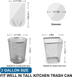 3 Gallon Trash Bags Drawstring 0.96 Mil - 120 Count 12 Liter Small Garbage Bags for Bathroom, Strong White Unscented Plastic Wastebasket Bin Liners for Toilet Office and Bedroom