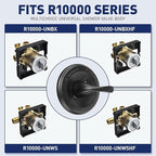 Matte Black Shower Handle T13020-BL- Replacement for Delta Classic 13/14 Series Single-Function Trim Kit, Compatible with Delta R10000 Series Shower Valves(Cartridge Included)