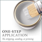 AMY HOWARD AT HOME Chalk-Based One Step Paint for Furniture, Cabinetry, Decor, Finish, and More | No Stripping, Sanding, or Priming | Ultra-Light Base | 32 Ounce | Serengeti Gray