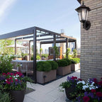 GRUENLICH Outdoor Wall Lantern, Wall Sconce as Porch Lighting Fixture with E26 Medium Base, Aluminum Housing Plus Glass, Water-Proof Rated, Bulb Not Included, Black Finish, 2 Pack