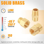 68PCS Brass Pipe Fittings Assortment Kit NPT Adapter,Hex Nipple,Reducer Bushing,Hex Coupling,90 Degree Barstock Street Elbow Fittings Kits