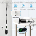 Spin Scrubber,9-In-1Multifunctional Cleaning Brush with Detachable Handle,9 Replaceable Brush Heads&LCD Display,Rechargeable Electric Spin Scrubber for Bedroom,Bathroom,Kitchen,Car