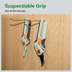 PrunePro 8" Professional Pruning Shears for Gardening Bypass Hand Pruner Stainless Steel Sharp Garden Scissors Plant Flower Rose Garden Clipper - 3 Pack