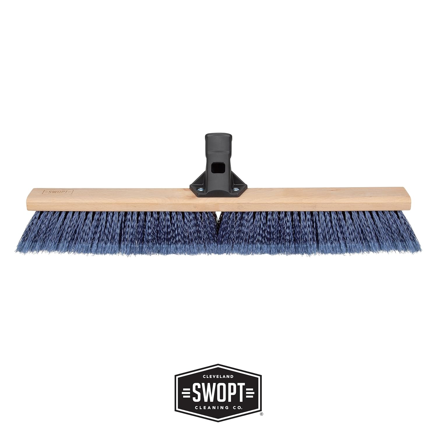 SWOPT 24” Premium Multi-Surface Push Broom Head — Indoor and Outdoor Push Broom — Cleaning Head Interchangeable with All SWOPT Cleaning Products for More Efficient Cleaning and Storage