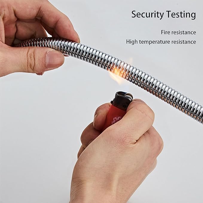 Spray Hose for Kitchen Faucets, Pull Down Replacement, Kitchen Sink Faucet Pull-Out Spray Replacement Hose， 59-inch Chrome Finish