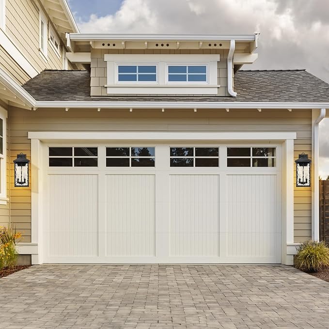 Darkaway Outdoor Wall Lights,17 Inch Tall Exterior Lighting Fixtures Wall Mount Outdoor Porch Lights Outside Sconce with Glass E12 Socket for House Patio Hallway Garage