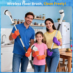 Electric Spin Scrubber, Ultimate Household Cleaning Brush with 90Min Runtime & 8 Heads & 2 Modes- Electric Shower Scrubber Deep Clean for Bathroom Grout, Oven, Shower, Tile & Car, IPX6 Waterproof