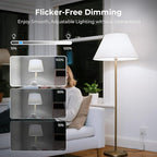 Dimmable LED Edison Bulbs, 4000K Daylight White, 6W Equivalent to 60 watt E26 LED Bulb, ST58 Vintage Light Bulbs, 600LM, 90+ CRI, E26 Base, Clear Glass, 10 Pack