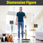 Mops for Floor Cleaning, Spray Mop with 400ml Refillable Bottle and 2 Replacement Pads Dry Wet Floor Household or Commercial Hardwood Laminate Tile Ceramic (Yellow)