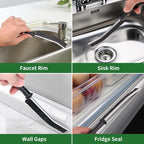 2 Pcs Crevice Cleaning Brush Hard Bristle Gap Brush Multifunctional for Bathroom Household Kitchen Tiles Window Crevice Cleaning Tool (Style 1)