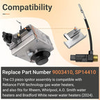 Water Heater Igniter, 9003410 C3 Piezo Ignitor Assembly Replacement Part Compatible with Reliance Water Heater
