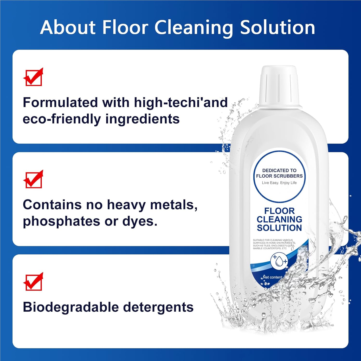 Floor Cleaning Solution Compatible With Tineco, Deep Cleans for Multiple Hard Floors, Suitable With All Robot Vacuums with Mopping and Cordless Wet/Dry Vacuum Mop Cleaner (Original 2 Bottle)