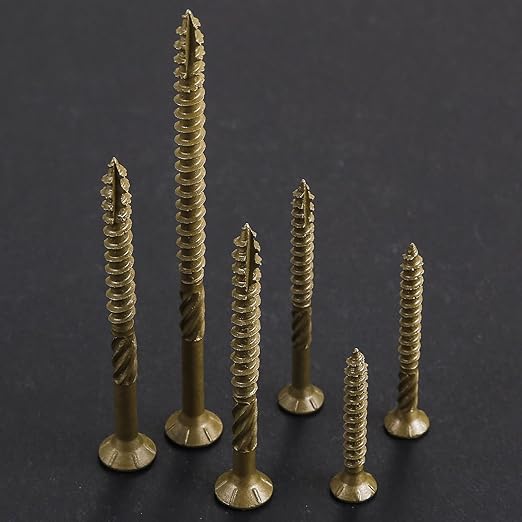 #10 * 2-1/4" Deck Screws, (1354pcs) 15 lbs.Exterior Wood Screws, Rust Resistant epoxy Coated, Bronze, T25 Star Bit
