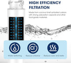 MARRIOTTO MR022 Water Filter Replacement, Compatible with Frigidaire refrigerator EPTWFU01, EWF02, Pure Source Ultra II and Pure Air Ultra 2 Air Filter (3+3)