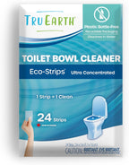 Tru Earth Toilet Bowl Cleaner Eco-Strips | Plastic Jug-Free, Septic-Safe for Cleaning | Easy to Use | 24 Strips