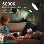 Jensense Edison LED Light Bulbs E26 Bulb 60 watt Equivalent Dimmable Light Bulbs 5000K Daylight Cool White Vintage 7W Edison Bulbs 110V 120V 800 Lumen CRI90, 24 Pack