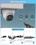 【2-Way Audio】 Wired Security Camera System, Home Video Security Cameras Systems, Outdoor POE IP Cameras Surveillance DVR Kits