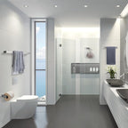 Brushed Nickel 4-Piece Bathroom Hardware Accessories Set, Bathroom Hardware Set including Towel Bar,Towel Holder, Toilet Paper Holder,Towel Hook, SUS304 Stainless Steel Bath Towel Bar Set Wall Mounted