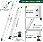 Window Security Bars Adjustable, Window Bars Security Inside Vertical, Heavy Window Ac Lock Bar with Rubber Feet for Up and Down Windows, 17-33 inch Double Hung Window Stopper -4 PCS Patented