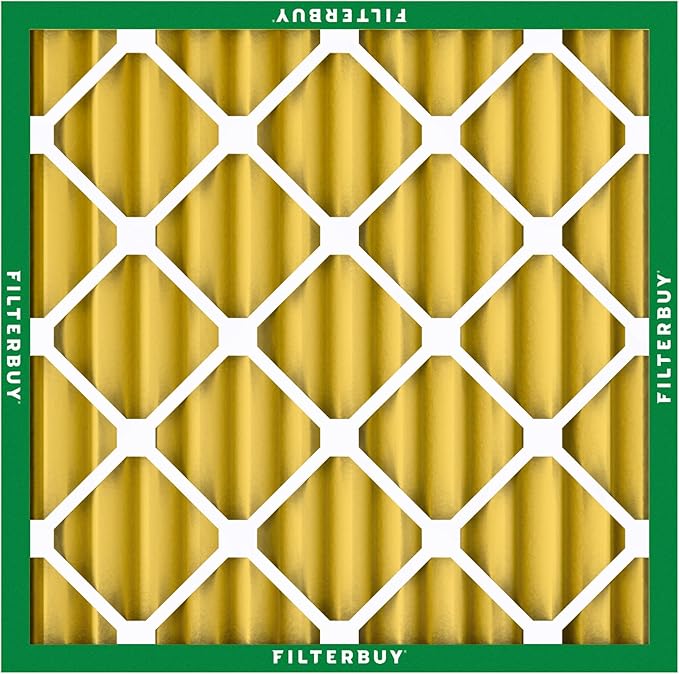 Filterbuy 20x20x2 Air Filter MERV 11 (MPR 1200) Allergen Defense Replacement (4-Pack), Electrostatic Pleated HVAC AC Furnace Filters, Made in USA (Actual Size: 19.50 x 19.50 x 1.75)