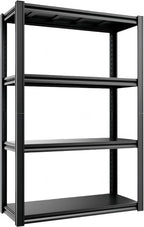 4-Tier 31.5" W x 15.8" D x 63" H Garage Shelving 2000LBS Storage Shelves Heavy Duty Metal Shelf Unit Adjustable Basement Industrial Storage Racks