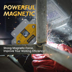 TOOLIOM Arrow Welding Magnets 2pcs 75 LB Strong Hold Magnetic Welding Holder Welder Magnet Set Welding Accessories