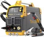 TOOLIOM Aluminum MIG Welder with Pulse 250A 110V/220V Dual Voltage 4 in 1 Multifunctional Welding Machine Gas/Gasless Flux MIG/Lift TIG/Stick with Spool Gun Compatible