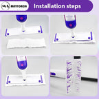 30 Pack Swiffer Power Mop Refills - Disposable Mop Pads for Swiffer Power Mop, Super Absorbent Wet Pads Refill for Deep Cleaning Hardwood, Tile, and Laminate Floors