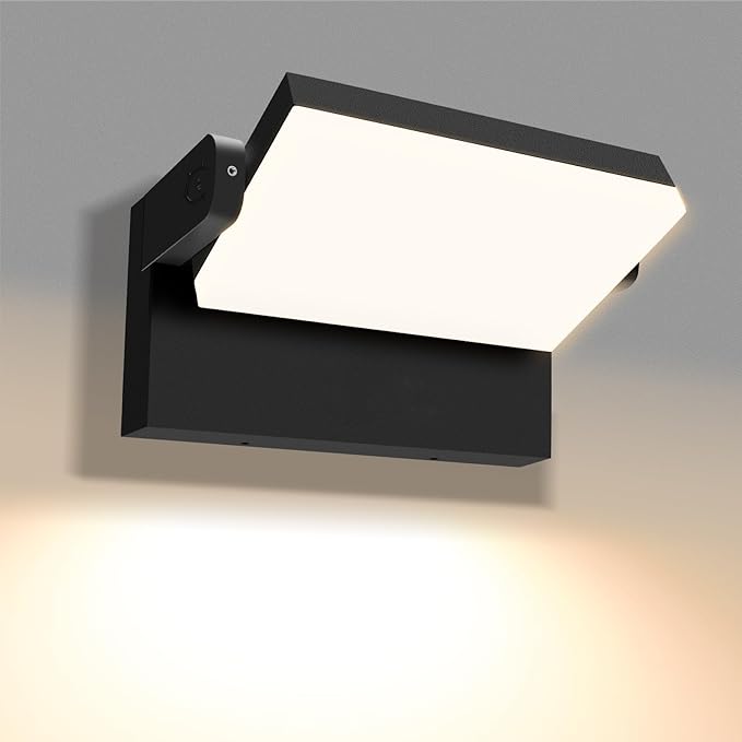 ALUSSO® 20W/40W/55W LED Flood Lights Outdoor, 360° Rotatable Outdoor Wall Light, 3000K/4000K/6500K Exterior Lighting Fixtures, Security IP65 Waterproof Wall Pack Lights for Garage, Porch, Yard, Black