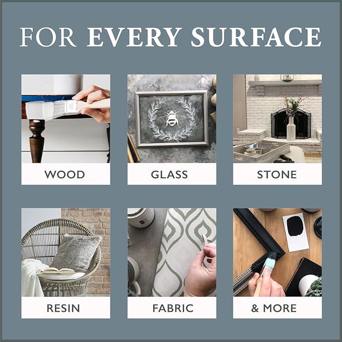 AMY HOWARD AT HOME Chalk-Based One Step Paint for Furniture, Cabinetry, Decor, Finish, and More | No Stripping, Sanding, or Priming | Medium Base | 16 Ounce | Mai Dragon