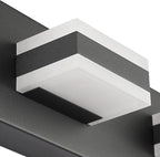 SOLFART Black Bathroom Vanity Light Fixtures Over Mirror LED Dimmable 3 Lights Bath Lighting Restroom Light Modern Vanity Lights for Bathroom Bath Lights